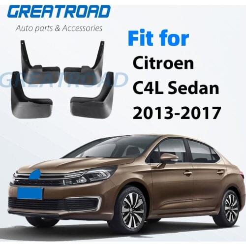 Car Front Rear Mudguards For Citroen C4 L C4L 2013 2014 2015 2016 2017 Sedan Accessories Mud Flap 1Set Fenders