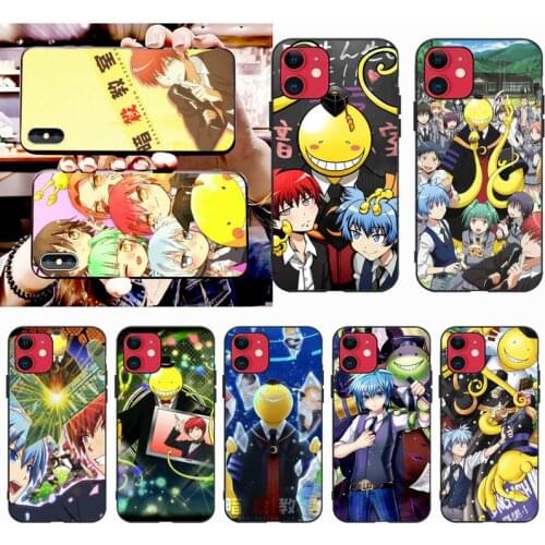 YJZFDYRM Assassination Classroom Anime Soft Phone Cover for iPhone 11 pro XS MAX 8 7 6 6S Plus X 5S SE 2020 XR case