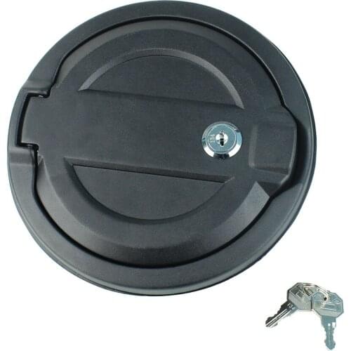 ABS Black Gas Cover Locking Fuel Tank Door with Lock Use for Jeep Wrangler JL 2018-2019 Accessories factory