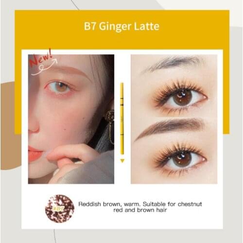 FLORTTE Extremely Fine Eyebrow Pencil Natural Long-lasting Waterproof Easy To Color Sweat-proof Eye Brow Pen Eye Makeup TSLM2