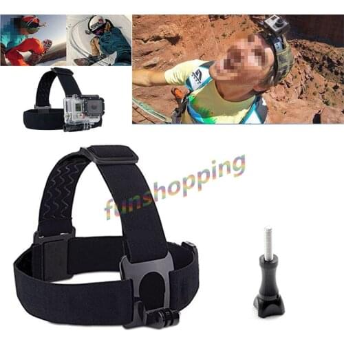 Head Strap Adjustable Headstrap Anti-slide Glue Mount Belt with Screw For Gopro Go Pro Hero 6 5 4 3 sj4000 Xiaomi Yi Accessories