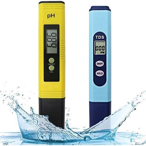 Hot Water Quality Test Meter,Ph Meter Tds Meter 2 in 1 Kit with 0-14.00Ph and 0-9990 Ppm Measure Range for Hydroponics,Aquariu