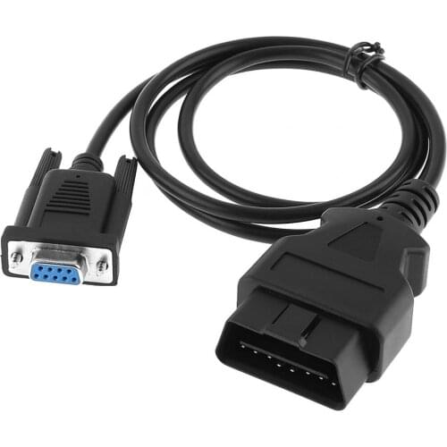 OBD-II 16Pin Male to DB9 RS232 1M Auto Vehicle Extension Connector Cable for Car Diagnostic Adapter Scanner
