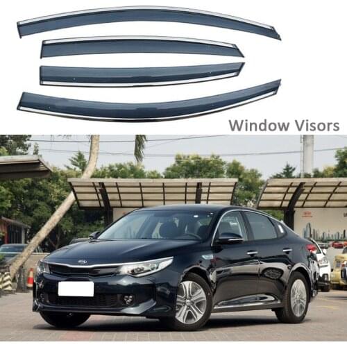 For KIA K5 Optima Window Visor 2016 2017 2018 2019 Vent Shades Sun Rain Deflector Guard Auto Accessories 4PCS/SET