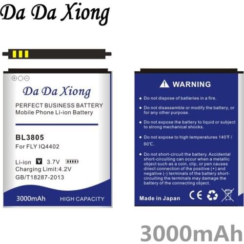 Da Da Xiong 3000mAh BL3805 Li-ion Phone Battery for Fly IQ4404 IQ4402