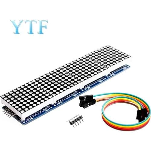 MAX7219 Dot Matrix Module Control Microcontroller 4-in-1 Display Send 5P Line (H6A4)