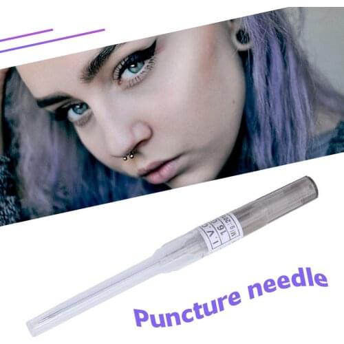 Multi-function Disposable Piercing Needle Hot Selling Safety Stainless Steel Body Jewelry Piercing Catheter Tools Tattoo Accesor
