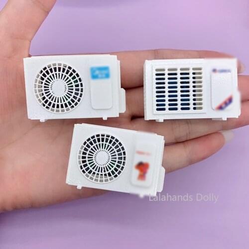1:12 Dollhouse Mini Air Conditioner Model for Dollhouse Furniture Decoration Accessories