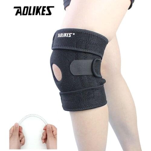 1PCS HONOR Spring Adjustable Sports Leg Knee Support Brace Wrap Pads Sleeve Cap Protective Sport Accessories