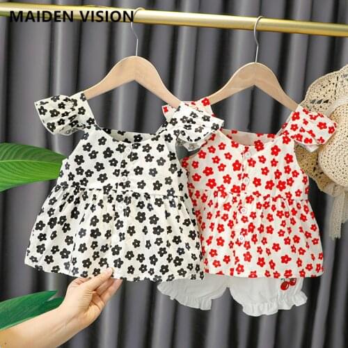 Baby Outfits For Girls Summer Suit Toddler Girls Clothes Kids Clothing For Girls Printed vest Suit For Girls Children Clothing