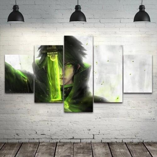 Canvas Wall Art HD Prints Seraph of the End Poster Home Decoration Painting For 5 Panel Bedroom Modular Anime Pictures Framework