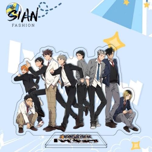 New Anime Haikyuu!! Acrylic Figure Stand Model Plate Holder Toys Desk Standing Sign Decoration Cosplay Jewelry Wholesale Gifts