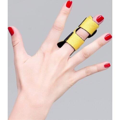 New Brand 1Pcs Pain Relief Aluminium Finger Splint Fracture Protection Brace Corrector Support With Adjustable Tape Bandage
