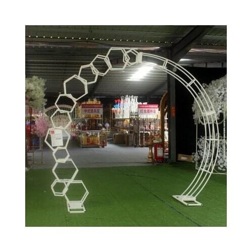 New wedding props arch truss arch shelf wedding decoration ornaments iron geometric arch