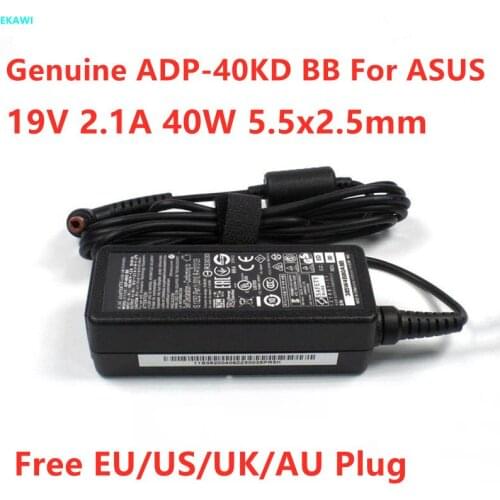 Genuine 19V 2.1A 40W 5.5x2.5mm ADP-40KD BB AC Power Adapter For ASUS VX239 VX229 VG278 VZ229 VZ249 VC279 Power Supply Charger