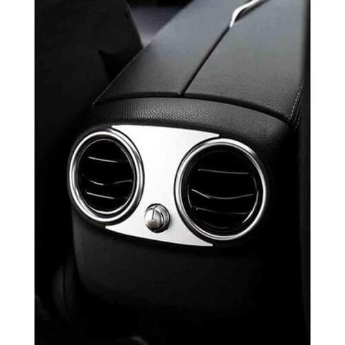 Aluminum alloy trim Rear air conditioning Cover Car Accessories For Mercedes Benz C-Class C200 C180 C300 Sedan W205 2015 2016