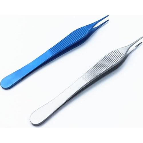 12cm titanium nasal plastic surgery Cartilage tweezers stainless steel nose plastic clip tissue forceps