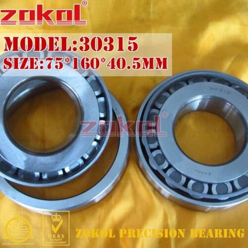 ZOKOL bearing 30315 7315E Tapered Roller Bearing 75*160*40.5mm