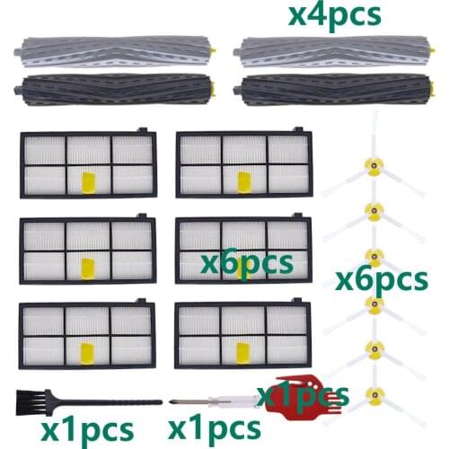 Filter Roller Side Brush for IRobot Roomba 800 860 870 877 880 890 891 805 900 960 980 985 Robot Vacuum Parts Accessories