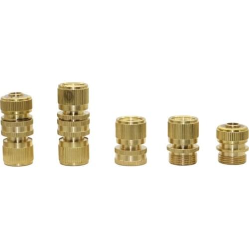 3/4" Thread connection quick connector Car wash connector Brass Garden hose water pipe connector garden accessories 1 Pcs