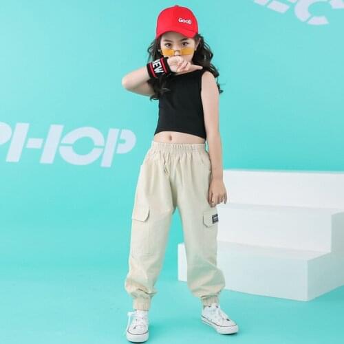 Modern Wear Fashion Hip Hop Kids Jazz Dance Costumes for Girls Boys Ballroom Dancing Costumes Competition Stage Show Clothes