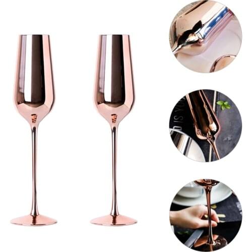 2Pcs Wine Glass Cup Champagne Cup Drinking Glass Standing Cup Drinking Cups Barware Champagne Glass Standing Cup Drinking Cups