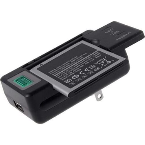 Universal Battery Charger LCD Indicator Screen For Mobile Phone charger USB Port For many rechargeable lithium-ion batteries