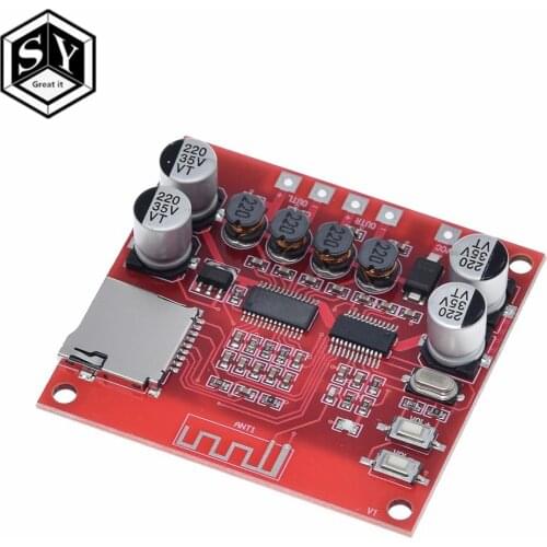 GREAT IT XH-A233 15W X 2 Bluetooth 4.2 Digital power amplifier board Stereo TF Card Play 12v~24v Audio Amp