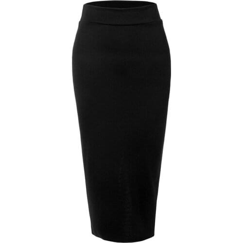 Womens Bottoms Tight Ankel-Length Stretchy Skirt Muslim Dubai Arab Fashion Dress Arabic Turkish Female Plus Size