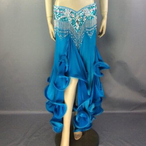 Free shipping New womens belly dance costume Dress belly dance clothes sexy belly dancing Skirt training dress or performance