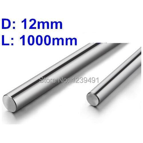 2pcs Diameter 12mm - 1000mm chrome plated linear round shaft