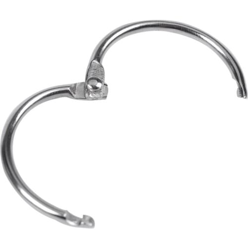 25 Pcs Metal 1.2" Loose Leaf Rings Binder Keyrings for Scrapbooking Book