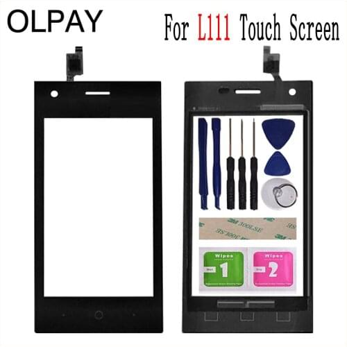 4.0'' Mobile Touch Glass For ZTE Blade L111 Touch Screen Digitizer Front Glass Lens Sensor Tools Free Adhesive And Wipes