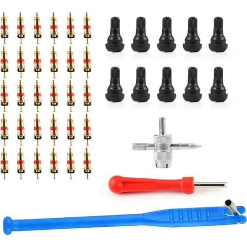 43pcs Car Tyre Valve Repair Tool Kit Motorcycles Installation Tools Electric Vehicles Accessoires Tyre Valve Core Remover New