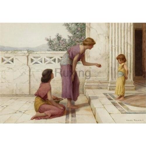 DIY Diamond Painting Ancient European women and children Full Square/Round Diamond embroidery Cross stitch crystal Wall Painting