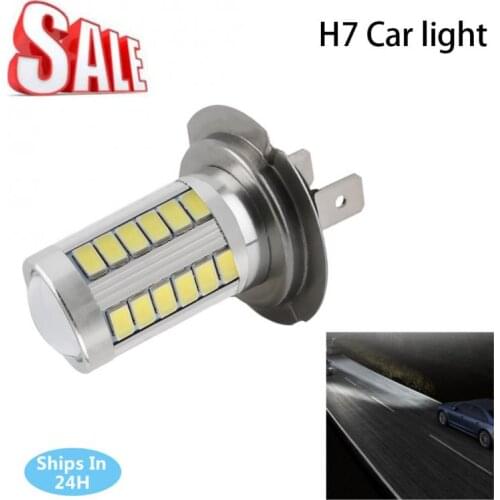 2020 New H7 Car Led Light Auto Led Lamp H7 33 SMD White Fog Tail Signal High Power LED Car Light Lamp Bulb 12V Dropshipping