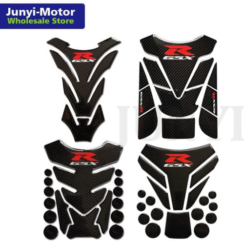 For Suzuki GSX-R Carbon Fiber Fuel Tank Pad Sticker Motorcycle 3D Fish Pad Decal For GSXR 1100 1000 750 600 K1 K3 K4 K5 K6 K8