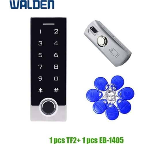 Keyless Door Lock IP66 Waterproof Fingerprint Access +RFID Keypad Control Cheapest Standalone Card Door Finger Entry