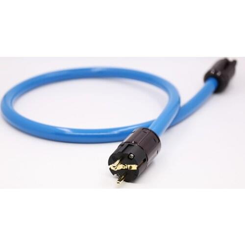 Audiocrast P111 Silver Plated AC power cable With P-079E EU power plug C-079 IEC Female connector Schuko Power Cord Cable