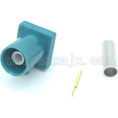 JX Wholesale 10PCS GPS devices FAKRA "Z" male connector 4004 SMB male Plug pin crimp for RG316 RG174 cable Free shipping