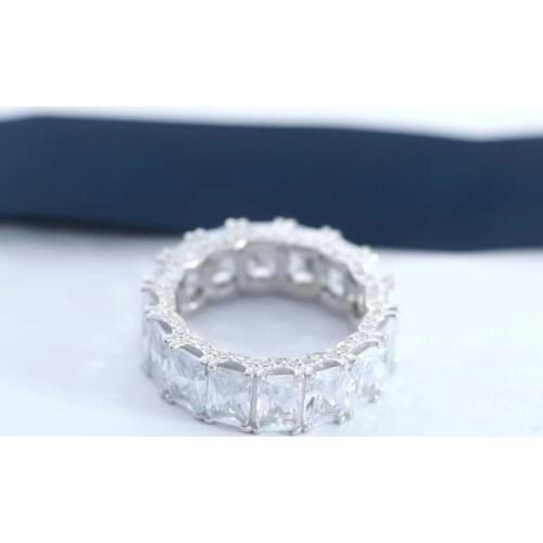 Designer Fashion 925 Sterling Silver Jewelry 3A Cubic Zirconia Party Ring