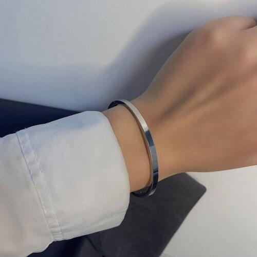 Fashion Heart-shaped Cuff Stainless Steel Bracelet For Women Personality Party Decoration Jewelry Friend Gift 2021 Trend New