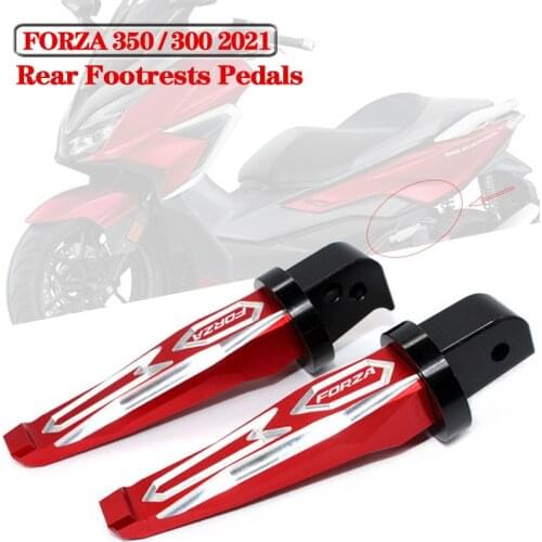 Motorcycle Accessories CNC Aluminum Rear Passenger Footrests Foot Rests Pegs Pedals For HONDA FORZA 350 300 FORZA350 FORZA300