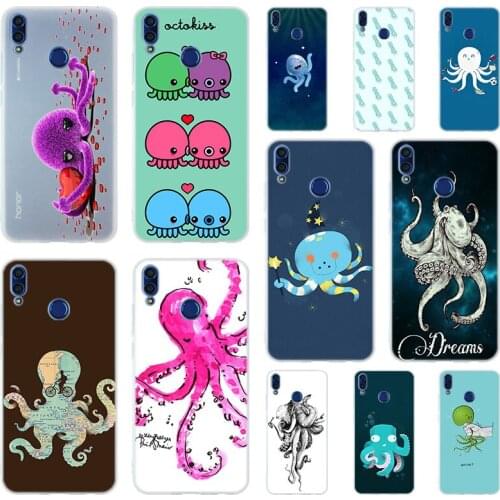 Funny Octopus Soft TPU Case Cover For Huawei Honor 30 20 10 9 Lite 9a 8a 7a Pro 10X 10i 30s 20lite 10lite