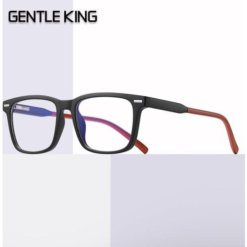 GENTLE KING Anti Blue Ray Light Blocking Glasses Men Women UV400 Vintage Glasses For Computer Unisex Round TR90 Optical Frame