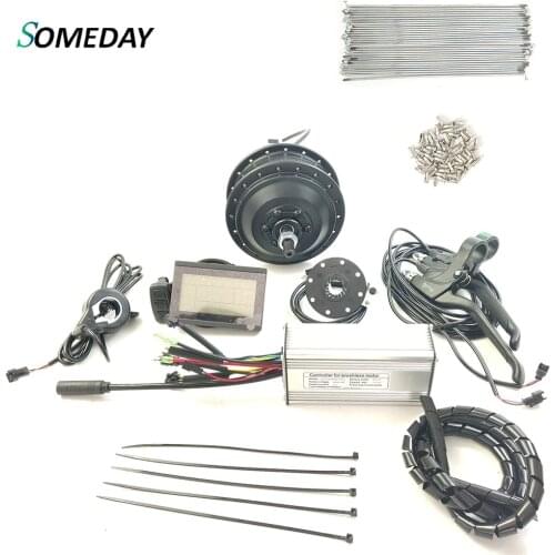 SOMEDAY 36V/48V 500W Electric Bicycle Conversion Kit Front Motor with KT-LCD3 Display without Wheel Accessory Kit Parts