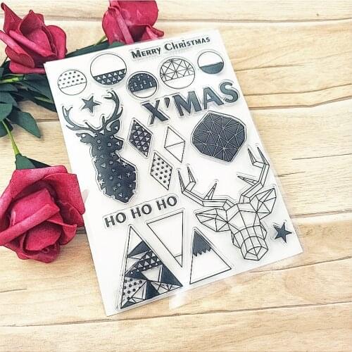 11*16cm Easter deer Transparent Clear Stamps / Silicone Seals Roller Stamp for DIY scrapbooking photo album/Card Making