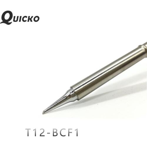QUICKO T12-BCF1 Welding Tools solder iron tips 70W for FX9501 Handle LED&OLED soldering station 7s melt tin