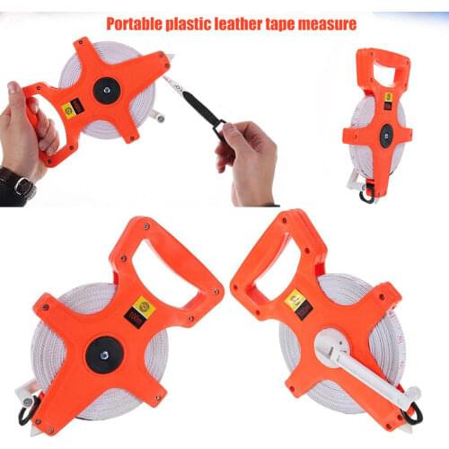Retractable 100m Fiberglass Tape Measure Metric Measuring Ruler Woodworking Tool Wood Measure Ruler Profile Marking Tool