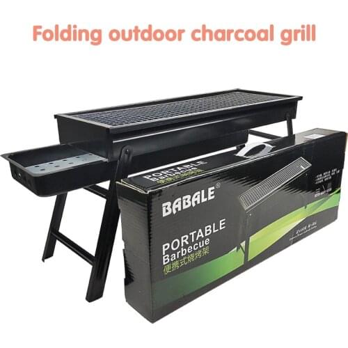 60x22x33 cold rolled steel outdoor camping barbecue grill detachable charcoal barbecue grill household barbecue grill tool set